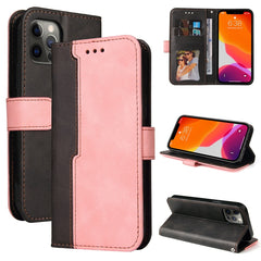 Business Stitching-Color Horizontal Flip PU Leather Case with Holder & Card Slots & Photo Frame, For iPhone 12 mini, For iPhone 12 / 12 Pro, For iPhone 12 Pro Max