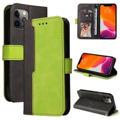 Business Stitching-Color Horizontal Flip PU Leather Case with Holder & Card Slots & Photo Frame, For iPhone 12 mini, For iPhone 12 / 12 Pro, For iPhone 12 Pro Max