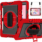 Para iPad 10.2 2021/2020/2019 / Rojo+negro
