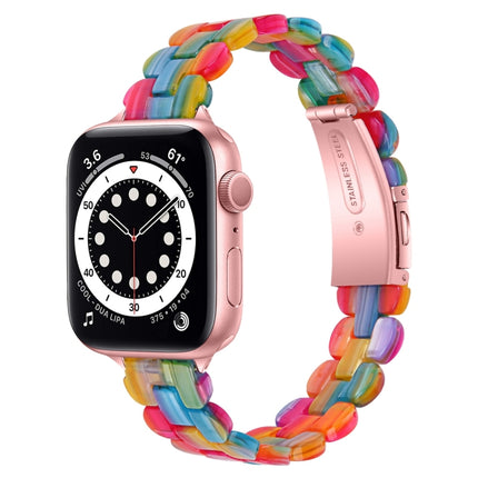 Oval Resin Replacement Strap Watchband, For Apple Watch Series 7  41mm / & 6 & SE & 5 & 4 40mm, For Apple Watch Series  7  45mm / & 6 & SE & 5 & 4 44mm