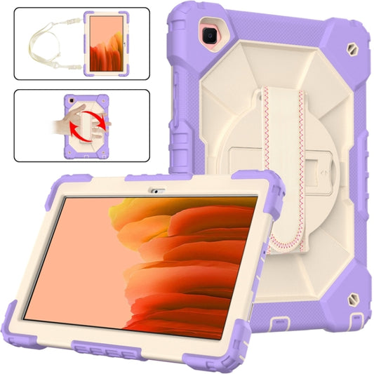 Contrast Color Robot Shockproof Silicon + PC Protective Case with Holder & Shoulder Strap, For Samsung Galaxy Tab A7 T500 / T505