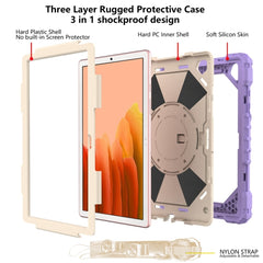 Contrast Color Robot Shockproof Silicon + PC Protective Case with Holder & Shoulder Strap, For Samsung Galaxy Tab A7 T500 / T505