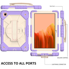 Contrast Color Robot Shockproof Silicon + PC Protective Case with Holder & Shoulder Strap, For Samsung Galaxy Tab A7 T500 / T505