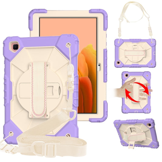Contrast Color Robot Shockproof Silicon + PC Protective Case with Holder & Shoulder Strap, For Samsung Galaxy Tab A7 T500 / T505
