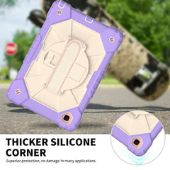Contrast Color Robot Shockproof Silicon + PC Protective Case with Holder & Shoulder Strap, For Samsung Galaxy Tab A7 T500 / T505