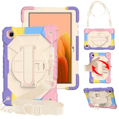 Contrast Color Robot Shockproof Silicon + PC Protective Case with Holder & Shoulder Strap, For Samsung Galaxy Tab A7 T500 / T505