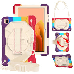 Contrast Color Robot Shockproof Silicon + PC Protective Case with Holder & Shoulder Strap, For Samsung Galaxy Tab A7 T500 / T505