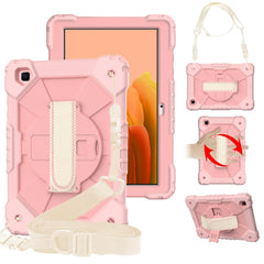 Contrast Color Robot Shockproof Silicon + PC Protective Case with Holder & Shoulder Strap, For Samsung Galaxy Tab A7 T500 / T505