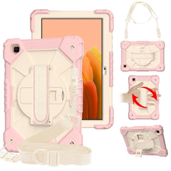 Contrast Color Robot Shockproof Silicon + PC Protective Case with Holder & Shoulder Strap, For Samsung Galaxy Tab A7 T500 / T505