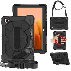 Contrast Color Robot Shockproof Silicon + PC Protective Case with Holder & Shoulder Strap, For Samsung Galaxy Tab A7 T500 / T505