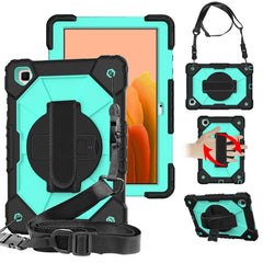 Contrast Color Robot Shockproof Silicon + PC Protective Case with Holder & Shoulder Strap, For Samsung Galaxy Tab A7 T500 / T505
