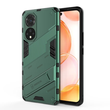 Punk Armor 2 in 1 PC + TPU Shockproof Case with Invisible Holder, For Honor 50, For Honor 50 Pro