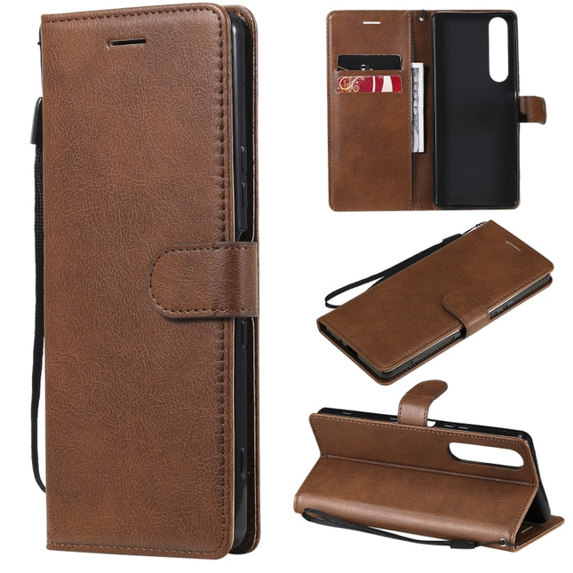 Solid Color Horizontal Flip Protective Leather Case with Holder & Card Slots & Wallet & Photo Frame & Lanyard, For Sony Xperia 1 III, For Xiaomi Redmi Note 10 5G / Poco M3 Pro, For Xiaomi Redmi Note 10 4G, For Xiaomi Mi 11 Lite