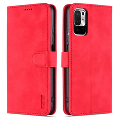 AZNS Skin Feel Calf Texture Horizontal Flip Leather Case with Card Slots & Holder & Wallet, For Xiaomi Redmi K40 Pro, For Xiaomi Poco F3, For Xiaomi Redmi Note 9 5G, For Xiaomi Redmi Note 10 5G