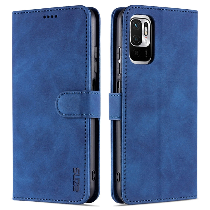 AZNS Skin Feel Calf Texture Horizontal Flip Leather Case with Card Slots & Holder & Wallet, For Xiaomi Poco M3 Pro 5G