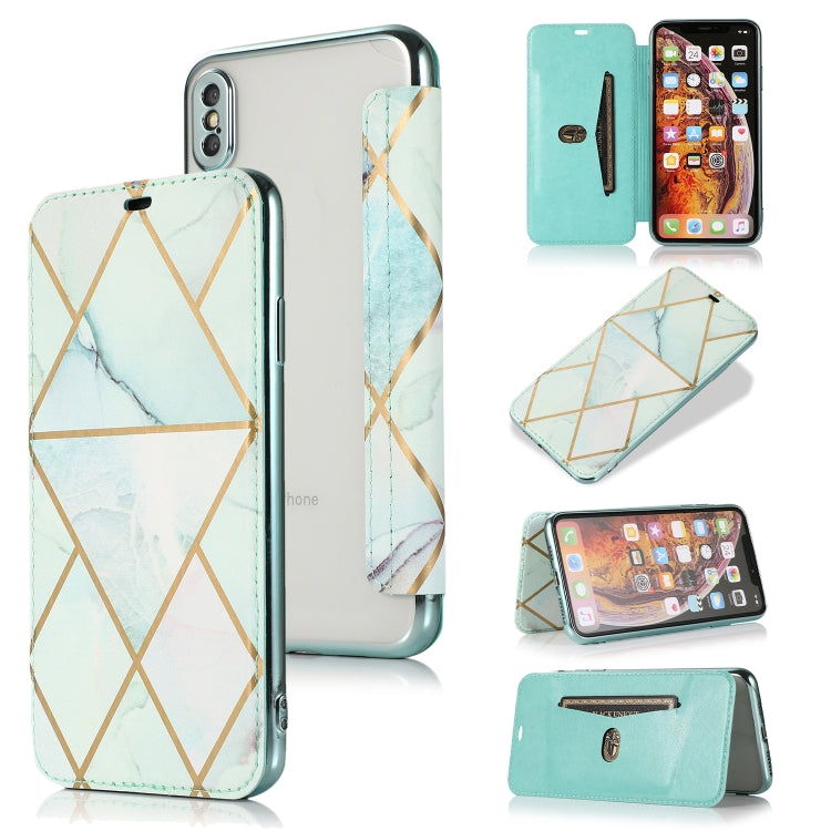 Funda de piel sintética y TPU con revestimiento de bronce y tapa horizontal con ranura para tarjetas y soporte para iPhone X/XS, iPhone SE 2022/SE 2020, 8 y 7, iPhone 8 Plus y 7 Plus, iPhone 6 Plus y 6s Plus, iPhone 6 y 6s