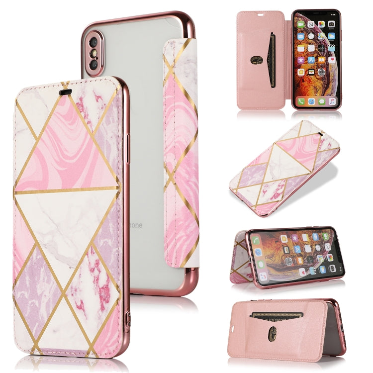 Funda de piel sintética y TPU con revestimiento de bronce y tapa horizontal con ranura para tarjetas y soporte para iPhone X/XS, iPhone SE 2022/SE 2020, 8 y 7, iPhone 8 Plus y 7 Plus, iPhone 6 Plus y 6s Plus, iPhone 6 y 6s