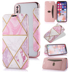 Für iPhone X / XS / Rosa Weiß
