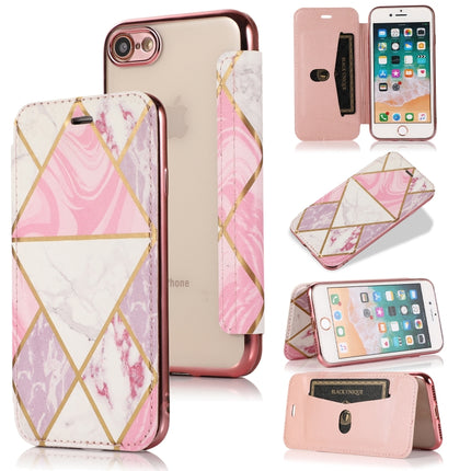 Bronzing Plating PU + TPU Horizontal Flip Ledertasche mit Halter und Kartensteckplatz, für iPhone X / XS, für iPhone SE 2022 / SE 2020 &amp; 8 &amp; 7, für iPhone 8 Plus &amp; 7 Plus, für iPhone 6 Plus &amp; 6s Plus, für iPhone 6 &amp; 6s