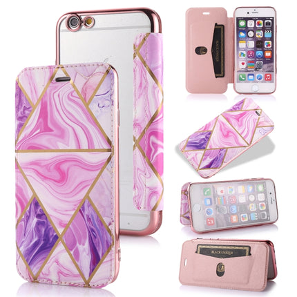 Bronzing Plating PU + TPU Horizontal Flip Ledertasche mit Halter und Kartensteckplatz, für iPhone X / XS, für iPhone SE 2022 / SE 2020 &amp; 8 &amp; 7, für iPhone 8 Plus &amp; 7 Plus, für iPhone 6 Plus &amp; 6s Plus, für iPhone 6 &amp; 6s