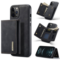 DG.MING M1 Series 3-Fold Multi Card Wallet + Magnetic Back Cover Shockproof Case with Holder Function, For iPhone 12 mini, For iPhone 12 / 12 Pro, For iPhone 12 Pro Max