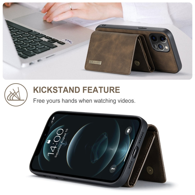 DG.MING M1-Serie 3-fach gefaltete Brieftasche mit mehreren Karten + magnetische Rückseite, stoßfeste Hülle mit Halterungsfunktion, für iPhone 12 Mini, für iPhone 12/12 Pro, für iPhone 12 Pro Max