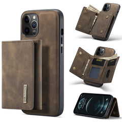 DG.MING M1-Serie 3-fach gefaltete Brieftasche mit mehreren Karten + magnetische Rückseite, stoßfeste Hülle mit Halterungsfunktion, für iPhone 12 Mini, für iPhone 12/12 Pro, für iPhone 12 Pro Max