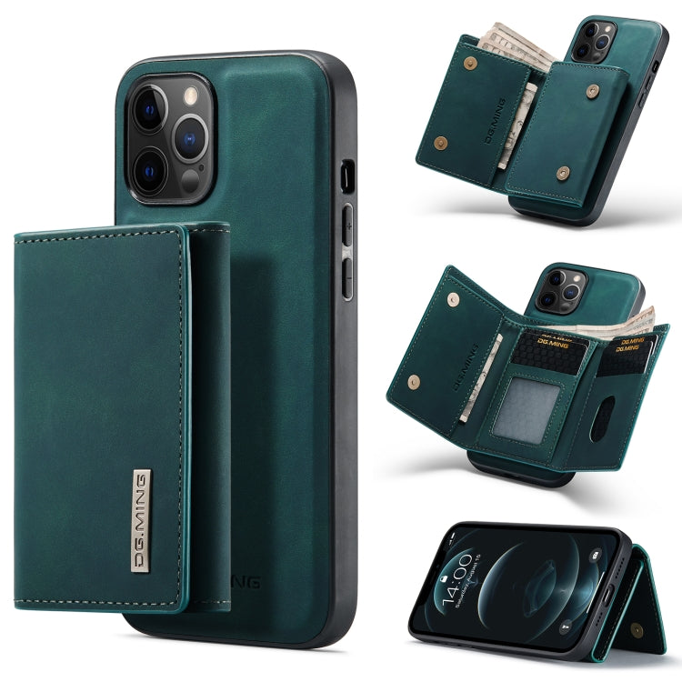 DG.MING M1-Serie 3-fach gefaltete Brieftasche mit mehreren Karten + magnetische Rückseite, stoßfeste Hülle mit Halterungsfunktion, für iPhone 12 Mini, für iPhone 12/12 Pro, für iPhone 12 Pro Max