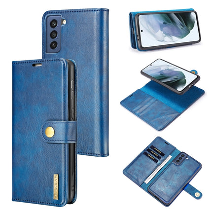 DG.MING Crazy Horse Texture Flip Detachable Magnetic Leather Case with Holder & Card Slots & Wallet, For Samsung Galaxy S21 FE