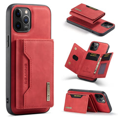 Estuche para múltiples tarjetas con 3 pliegues y tapa trasera magnética a prueba de golpes con función de billetera y soporte, serie DG.MING M2, para iPhone 12 mini, para iPhone 12/12 Pro, para iPhone 12 Pro Max