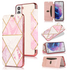 For Samsung Galaxy S21 5G / Pink White
