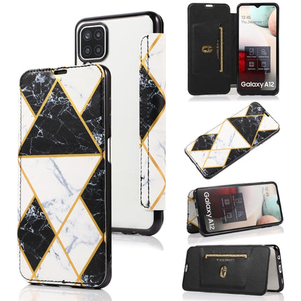 Bronzing Plating PU + TPU Horizontal Flip Leather Case with Holder & Card Slot, For Samsung Galaxy A12 / A42 5G