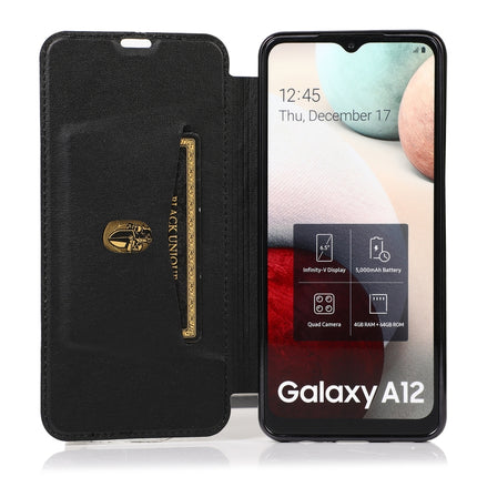 Bronzing Plating PU + TPU Horizontal Flip Leather Case with Holder & Card Slot, For Samsung Galaxy A12 / A42 5G