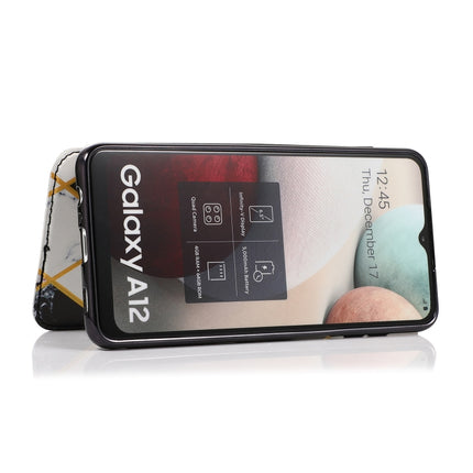 Bronzing Plating PU + TPU Horizontal Flip Leather Case with Holder & Card Slot, For Samsung Galaxy A12 / A42 5G