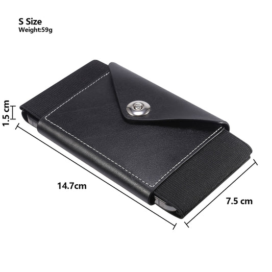 Ultra-thin Elasticity Mobile Phone Leather Case Waist Bag, For 5.8-6.1 inch Phones, Size: S, For 5.5-6.5 inch Phones, Size: M, For 6.7-6.9 inch Phones, Size: L