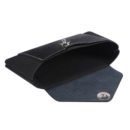 Ultra-thin Elasticity Mobile Phone Leather Case Waist Bag, For 5.8-6.1 inch Phones, Size: S