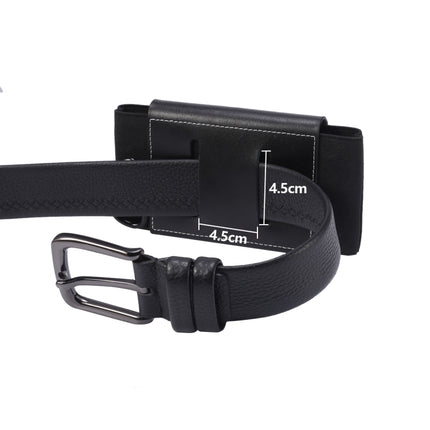 Ultra-thin Elasticity Mobile Phone Leather Case Waist Bag, For 5.8-6.1 inch Phones, Size: S