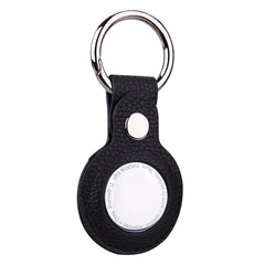 Litchi Texture Leather Protective Case with Key Ring for AirTag