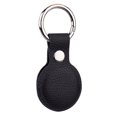 Litchi Texture Leather Protective Case with Key Ring for AirTag