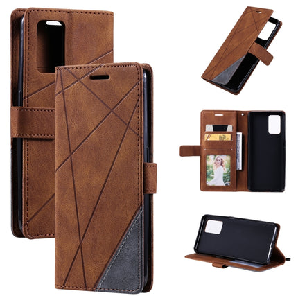 Skin Feel Splicing Horizontal Flip Leather Case with Holder & Card Slots & Wallet & Photo Frame, For OPPO A74 4G / F19, For OPPO A94 4G / F19 Pro, For OPPO Realme V13 5G, For OPPO Realme 8 4G