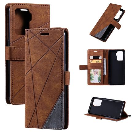 Skin Feel Splicing Horizontal Flip Leather Case with Holder & Card Slots & Wallet & Photo Frame, For OPPO A74 4G / F19, For OPPO A94 4G / F19 Pro, For OPPO Realme V13 5G, For OPPO Realme 8 4G