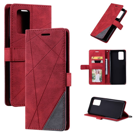 Skin Feel Splicing Horizontal Flip Leather Case with Holder & Card Slots & Wallet & Photo Frame, For OPPO A74 4G / F19, For OPPO A94 4G / F19 Pro, For OPPO Realme V13 5G, For OPPO Realme 8 4G