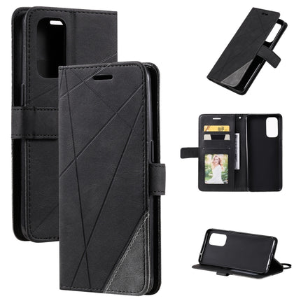 Skin Feel Splicing Horizontal Flip Leather Case with Holder & Card Slots & Wallet & Photo Frame, For OPPO Reno5 5G, For OPPO Reno5 Pro 5G, For OPPO Reno5 Pro+ 5G, For OPPO Reno6 Pro+ 5G