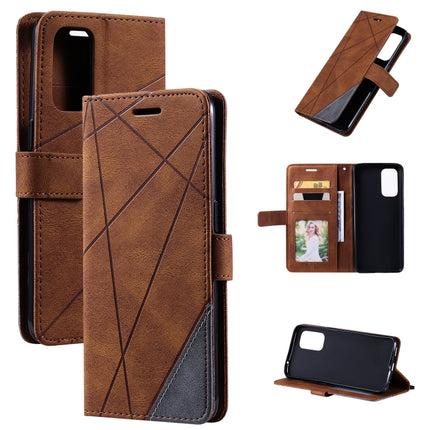 Skin Feel Splicing Horizontal Flip Leather Case with Holder & Card Slots & Wallet & Photo Frame, For OPPO Reno5 5G, For OPPO Reno5 Pro 5G, For OPPO Reno5 Pro+ 5G, For OPPO Reno6 Pro+ 5G