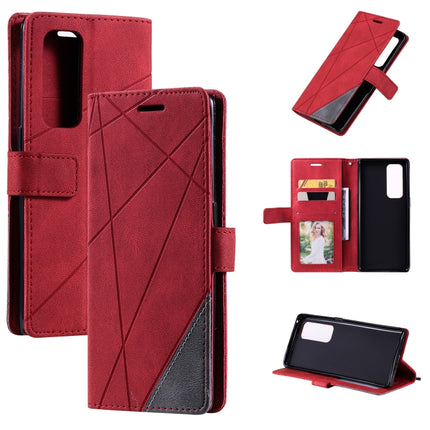Skin Feel Splicing Horizontal Flip Leather Case with Holder & Card Slots & Wallet & Photo Frame, For OPPO Reno5 5G, For OPPO Reno5 Pro 5G, For OPPO Reno5 Pro+ 5G, For OPPO Reno6 Pro+ 5G