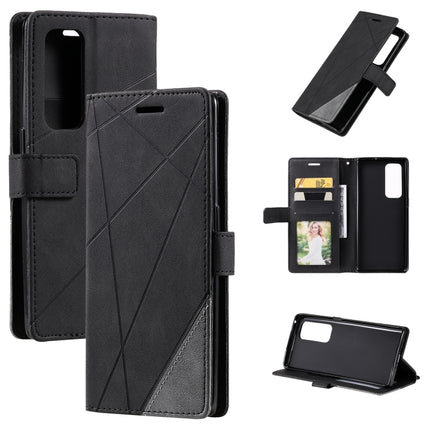 Skin Feel Splicing Horizontal Flip Leather Case with Holder & Card Slots & Wallet & Photo Frame, For OPPO Reno5 5G, For OPPO Reno5 Pro 5G, For OPPO Reno5 Pro+ 5G, For OPPO Reno6 Pro+ 5G