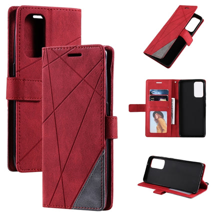 Skin Feel Splicing Horizontal Flip Leather Case with Holder & Card Slots & Wallet & Photo Frame, For OPPO Reno6 5G, For OPPO Reno6 Pro 5G