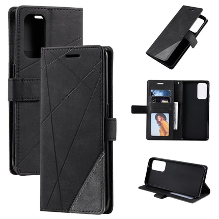 Skin Feel Splicing Horizontal Flip Leather Case with Holder & Card Slots & Wallet & Photo Frame, For OPPO Reno6 5G, For OPPO Reno6 Pro 5G