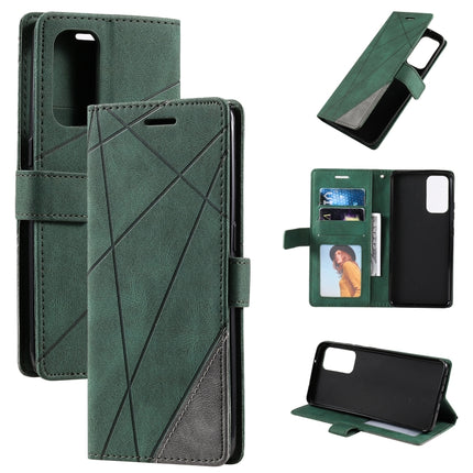 Skin Feel Splicing Horizontal Flip Leather Case with Holder & Card Slots & Wallet & Photo Frame, For OPPO Reno6 5G, For OPPO Reno6 Pro 5G