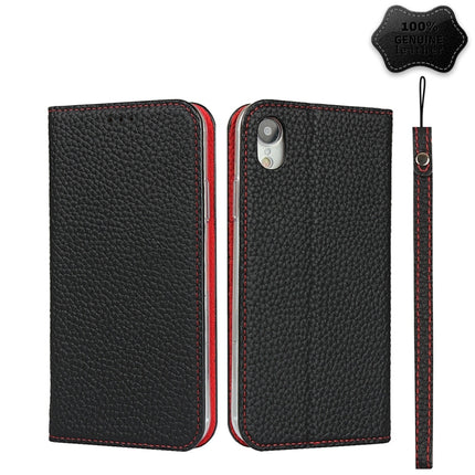 Litchi Texture Horizontal Flip Top Layer Cowhide Leather Case with Holder & Card Slots & Wallet & Strap & Wire Winder, For iPhone 6 & 6s, For iPhone 6 Plus & 6s Plus, For iPhone XR, For iPhone XS Max